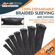 Cord Cable Protectors Flexible Expandable 3 Weave Braided Cable Sleeve Anti-Chew