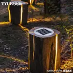 太陽能庭院燈戶外防水公園景觀設計仿真木樁燈樹樁花園裝飾草坪燈 幸福驛站