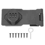 Password Rotary Hasp Locks Mechanical Cabinet Combination Latch Locks 4.5" Grey