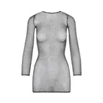 [Balenciaga] Balenciaga-Black Crystal Mesh Mini Top-Donna M