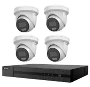 Hikvision HiLook 6MP Built-in Mic Audio Camera Kit 4x IPC-T262H-MU 8ch NVR 108MH