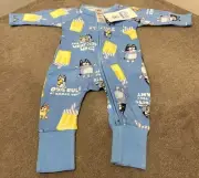 Bonds BNWT Bluey “one Rule Of Nana’s House” Zippy Size 0000 (Newborn)