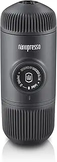 Wacaco Nanopresso Portable Espresso Maker, Upgrade Version of Minipresso, 18 Bar Pressure, Extra Small Travel Coffee Maker, Manually Operated. Perfect for Tiny Kitchen and Office use