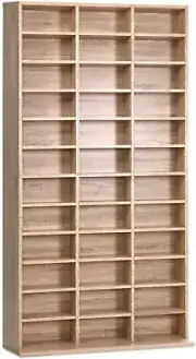 Artiss Bookshelf, Adjustable Shelf Bookcase Corner Display Cabinet Storage Sh...