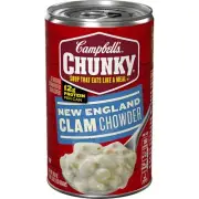 Campbell's Chunky Soup New England Clam Chowder 18.8 Oz Can