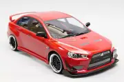 RC 1/10 MITSUBISHI EVO X VOLTEX Brushless AWD Drift Car w/ LED -RTR- *RED*