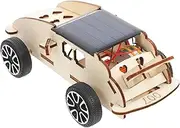 Abaodam 1Set Solar Power Wooden Assemble Stem Learning Kits for DIY Science Experiment Educational Solar Kit Engaging Building Activity for Boys
