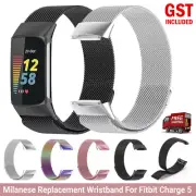 UP Watch Strap Milanese Stainless Steel Band Magnetic Loop For Fitbit Charge 5