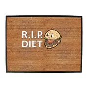 Rip Diet - Funny Novelty Doormat Man Cave Floor mat
