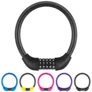 Bike Lock Cable, Bicycle Cable Lock with 5 Digit Combination，Big Lock Head & ...