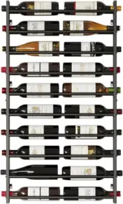 Wall Mounted Wine Rack 20 Bottles Hanging Wine Rack Wall Mount Black Wall Wine S