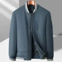 在飛比找momo購物網優惠-【米蘭精品】棒球外套休閒夾克(立領運動寬鬆微彈男外套3色74