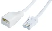 PRO SIGNAL - 4 Way BT Plug to Socket, Telephone Extension Lead, 3m