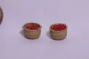 Berkshire Valley Models O/On3/On30, 1/48 Bushel Baskets w/Fruit, 4 per pk - #616