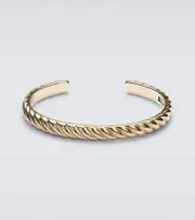 [David Yurman] David Yurman Sculpted Cable 18kt gold cuff bracelet One Size gold