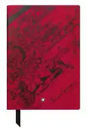 Lined journal Montblanc #146 Enzo Ferrari notebook in red leather