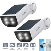 Wansview 2K 3MP True-Wireless Solar Battery-Powered WiFi Home Security Camera