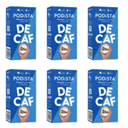 6x10PK PODiSTA Arabica Decaf Coffee Pod Capsules Nespresso Compatible Pod 50g