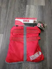 NWT Kong Outerwear Rip-Stop Blanket Jacket Sz XS, 12”-14”Red/Gray, Reflective