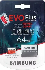 Samsung Evo Plus 64GB MicroSD XC Class 10 UHS-1 Mobile Memory Card for Samsung G