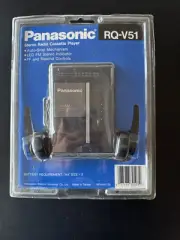 Panasonic: Portable Cassette Player with AM/FM Stereo Radio RQ V51 New Sealed!