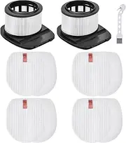 IZ201UK Filter Replacement for Shark Classic Anti Hair Wrap Cordless Stick IZ201UK, IZ201UKT, IZ251UK, IZ251UKT Vacuum, 2 Hepa Filter and 4 Foam Filters