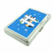 Hashtags D10 100's Size Cigarette Case with Built in Lighter Metal Wallet