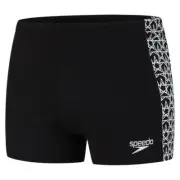 Speedo Men's Boomstar Splice Aquashorts Swim Shorts Black & White UK 80cm 80/32