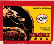 Argentina 2000 Mortal Kombat Krusades Sticker Pack
