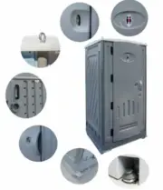 New Temporary Portable Builders Site Toilet Sewer Connect - Skid Mounted..