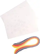 Tofficu 1set Paper Quilling Kit Colorful Craft Strips for Scrapbook Decoration Includes Essential Tools for Beginners and Professionals Paper Filigree and Handmade Art Projects