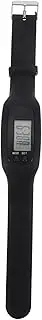 YARNOW LED Multi Function Pedometer Wristwatch for Sports and Leisure Calorie Monitoring Stylish Black Design Accurate Step Counter for Fitness Tracking