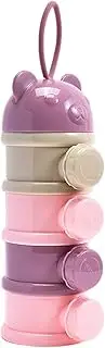 Travel Formula Container,Portable Protein Storage Multi-Tier Milk Powder Container - Stackable Formula Carrier Boxes with Twist-Lock for Parents, Husband, Wife, Mom