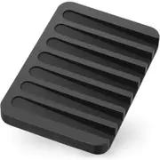 2X Silicone Soap Dish Soap Holder Rack Tray Plate Saver Storage Soap Dish Shower Waterfall Soap Holder Soap Tray Soap Saver Drainer Flexible Silicone Shower/Bathroom/Kitchen/Counter Top