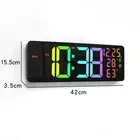 LED Clock with Date Week Temperature Display and Remote Control Feature
