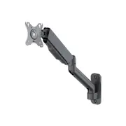 Goobay Monitor Mount Wallmount Single for 17-32 Inch Screens - Black Space-Saving VESA Wall Mount Bracket with Full Motion Tilt and Swivel