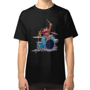 RockShark Animal Drummer The Muppets Show T-shirt black L