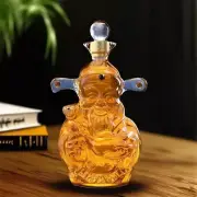 1000ML Chinese God of Wealth Whiskey Decanter, Cute Lead-Free Glass Liquor