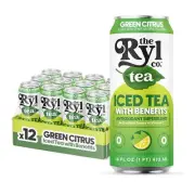 Ryl Green Citrus Iced Tea 16oz 12-Pack – Zero Sugar, Antioxidants, No Calories