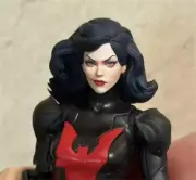 Custom 1:12 Black Hair Girl Head Sculpture F 6" Action Figure McFarlan Body Toy