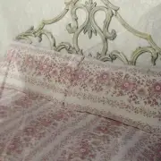 Vintage 70s Sheridan Single Bed Sheet Set Fitted Pink Floral Cotton Polyester