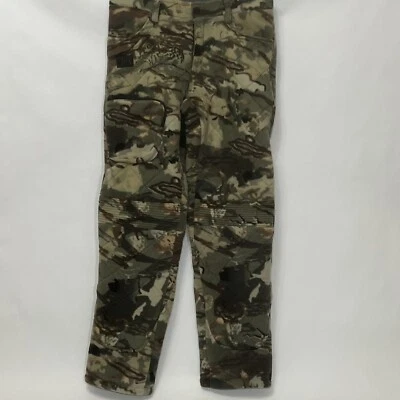 Under Armour Camo Hunting Fleece Pants Mid Season Forest Size 4 1365595-994