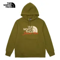 在飛比找PChome24h購物優惠-【The North Face】男 印花休閒長袖帽T-NF0