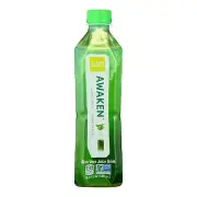 Alo Original Awaken Aloe Vera Juice Drink - Wheatgrass - Case of 12 - 16.9 f...