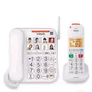 VTech SN5147 Amplified Corded/Cordless Senior Phone Answering System 90dB White