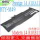 MSI BTY-M49 電池(原裝)微星 Modern 14 B10M B10RA B10RB MS-14D1 B11MW MS-14D2 B4MW MS-14DK