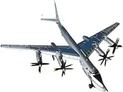 Replica Pre-Build Aircraf 1:200 For Scale Die-casting Metal Alloy Aircraft Model TU95 Bear Russian Collectible Model 95 Strategic Bomb Replica Military Model Display Collection Gift Collection Gift Di