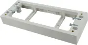 Quad Powerpoint Mounting Block 25mm White