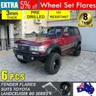 Wheel Fender Flares Set for Toyota Land cruiser 80 Series 1990-1998 Jungle Flare