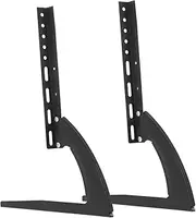 SHINEOFI 1 Set Adjustable Height Tv Stand Base Mount Sturdy Legs for Flat Screen Tvs Easy Installation Quick Setup Compatible with LCD Displays